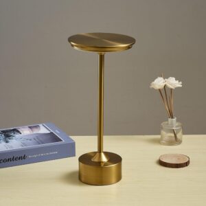 Portable Cordless LED Desk Lamp, 3-Color Touch Control Rechargeable Bedside Lamp