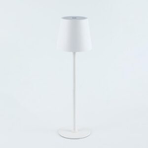Portable Metal LED Table Lamp, 3-Color Touch Control Rechargeable Bedside Light